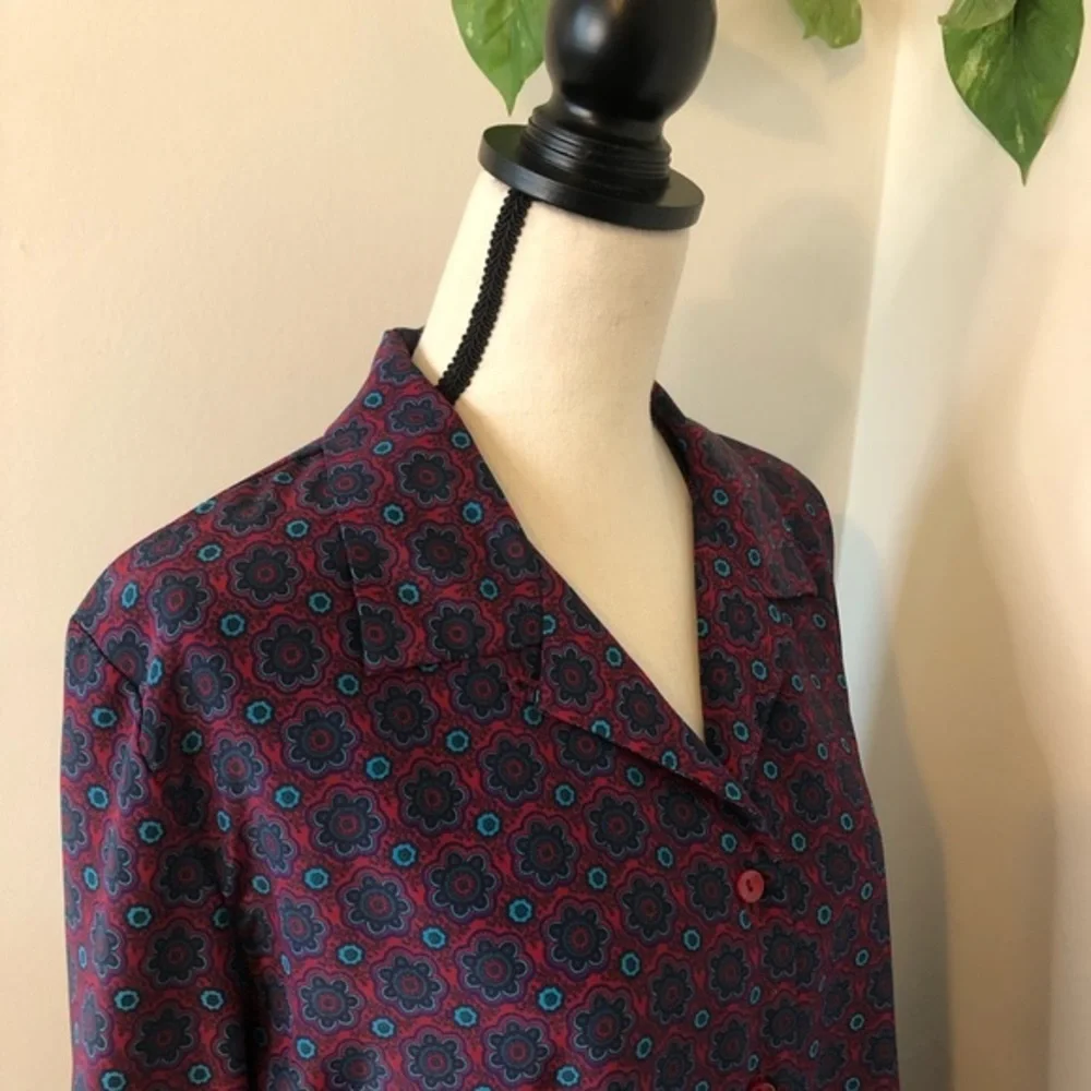 Vintage Haberdashery by Leslie Fay Floral Blouse - Picture 8 of 10